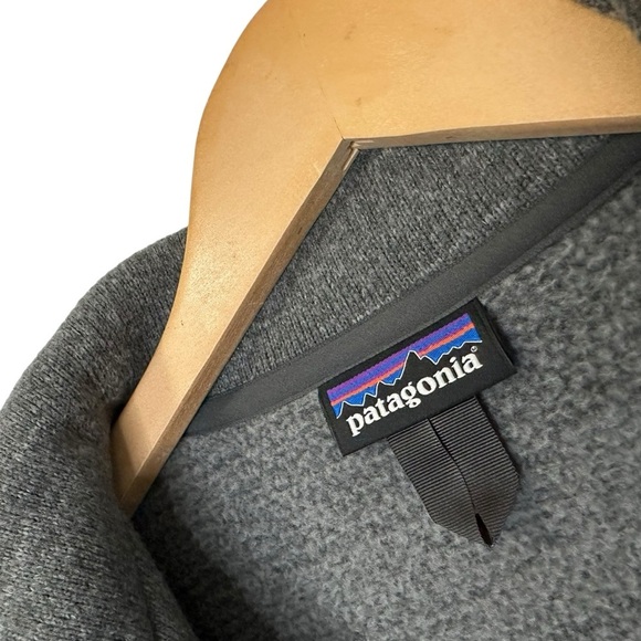PATAGONIA Womens Better Sweater Peacoat Jacket Sz Small Gray Double Breasted - Picture 4 of 12